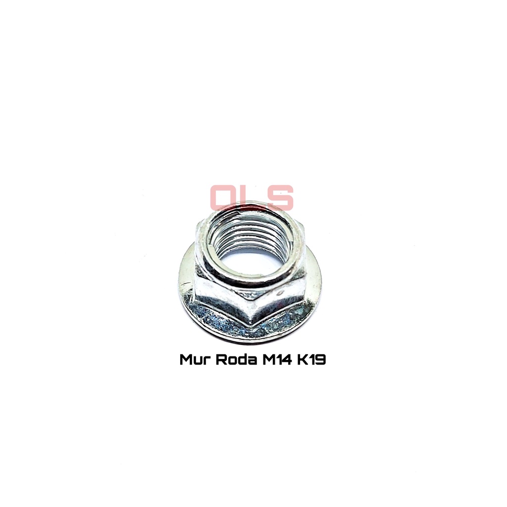 Jual 10 pcs Mur As Roda DEPAN TIGER M14 Baut 19 Putih lock u nut ...