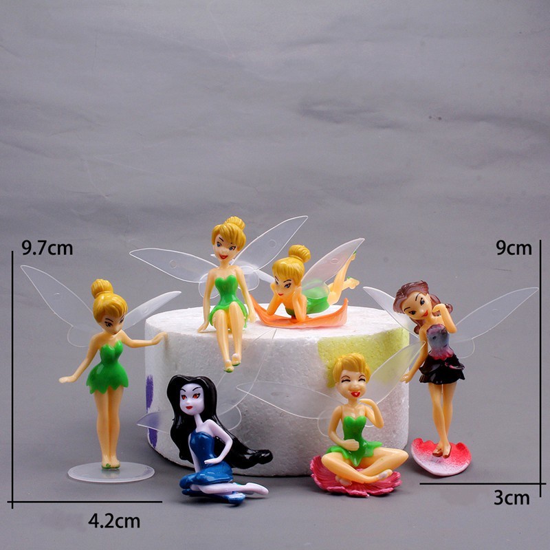 Jual Cake Topper tinker bell Hiasan kue ultah peri/princess/Topper set ...