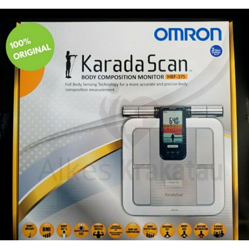 Jual TIMBANGAN OMRON KARADA SCAN HBF 375 BODY FAT COMPOSITION MONITOR ...
