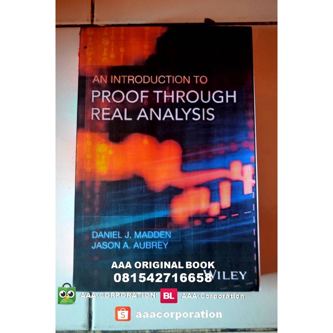 Jual An Introduction to Proof through Real Analysis 1st Edition ...