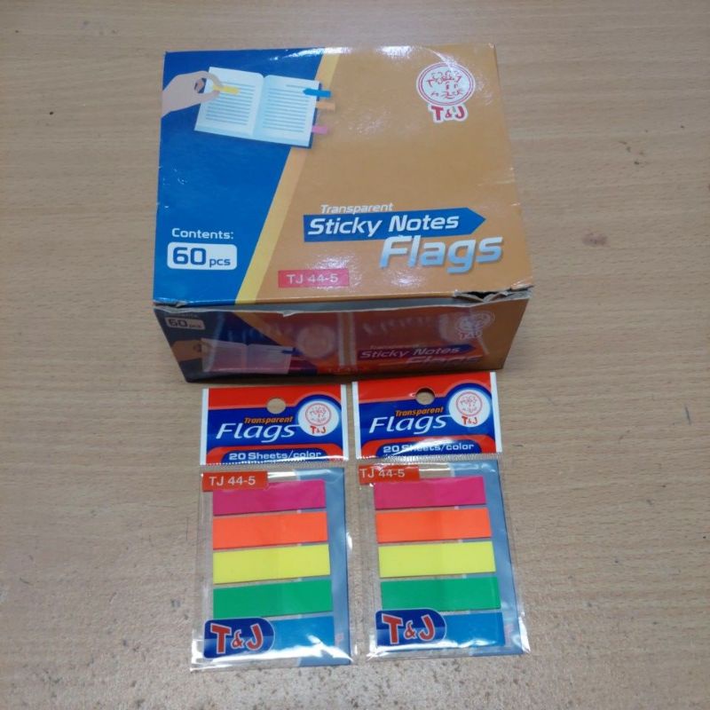 Jual Stick Note Transparant TJ 44-5 / Penanda Buku Transparant Tom ...