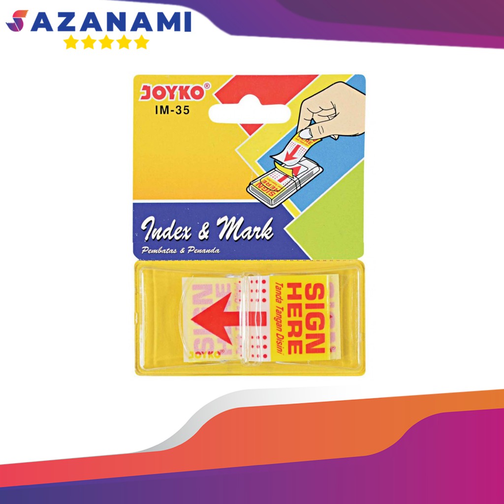 Jual JOYKO SIGN HERE STICKY NOTE PENANDA TANDA TANGAN STICK IT | Shopee ...
