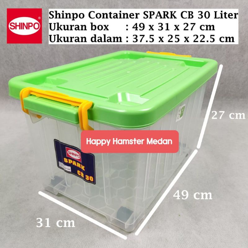 Jual Container Box Transparan Shinpo 30l Shopee Indonesia 7505