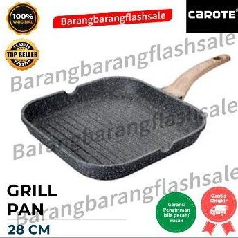 Jual CAROTE GRILL PAN 3 in 1 ANTI LENGKET - SWISSGRANITE COATED