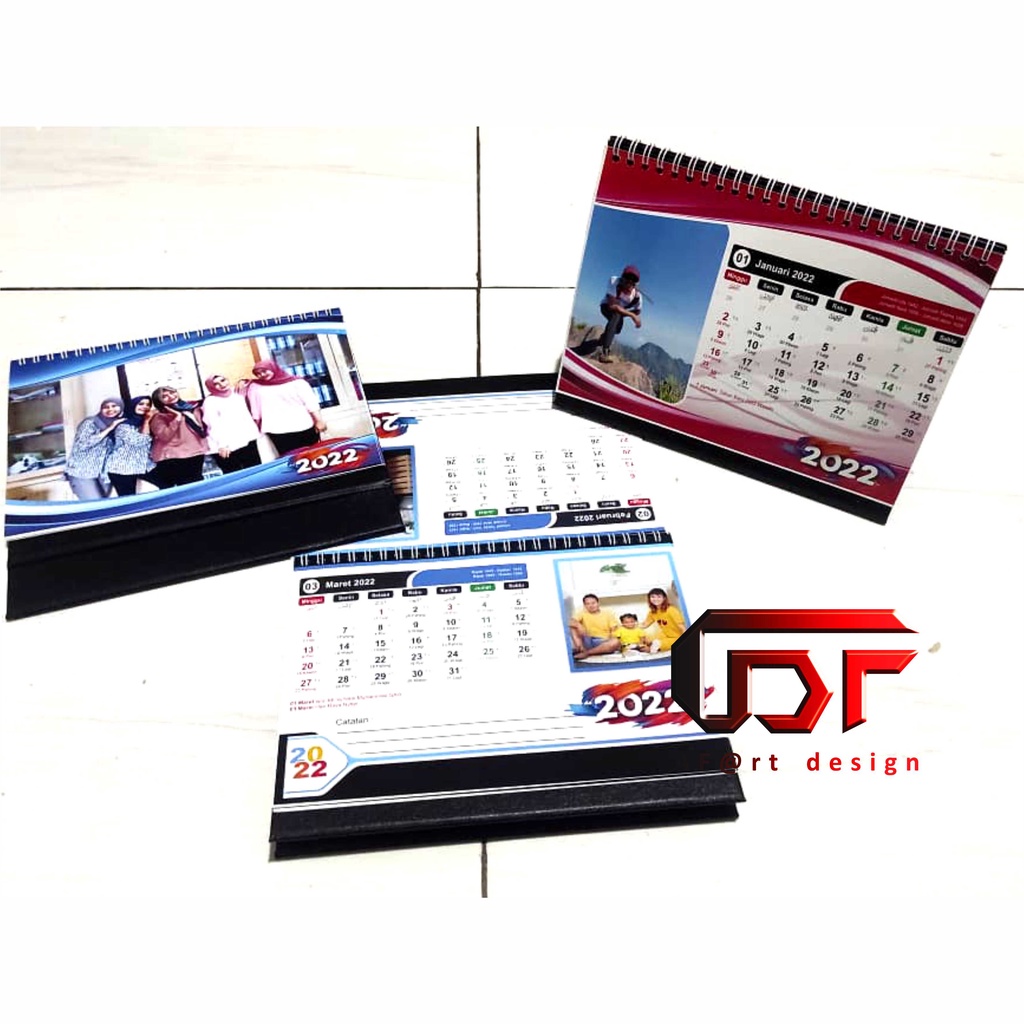Jual Kalender Meja Kalender Duduk 2025 Custom Free Design DESAIN BEBAS ...