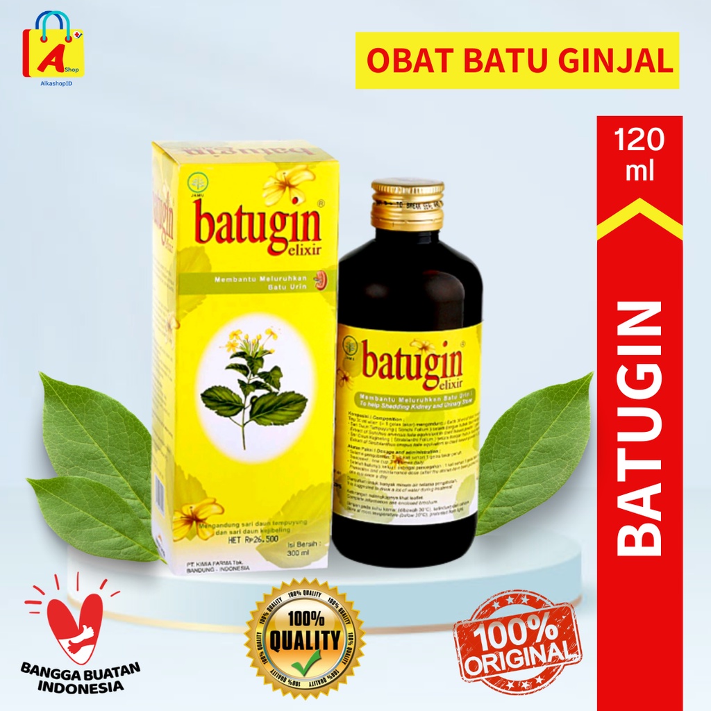 Jual Obat Batu Ginjal Batugin Elixir Herbal 120ml | Shopee Indonesia