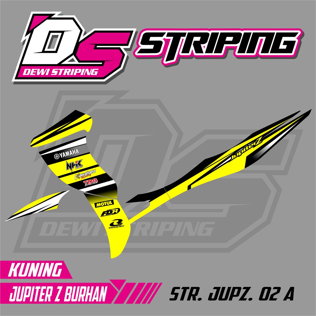 Jual Striping Motor Variasi List Stiker Yamaha Jupiter Z Lama / Tipe