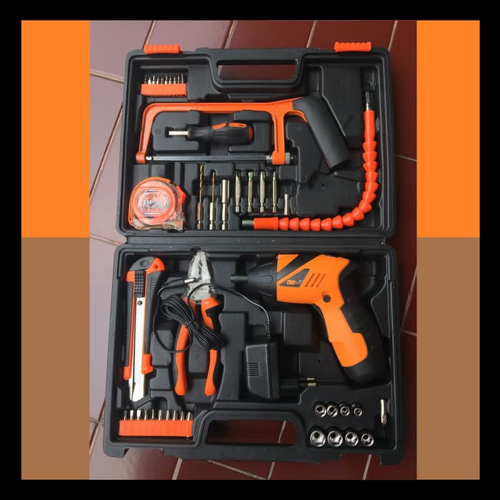 Jual PAKET BOR SET CORDLESS LENGKAP DC TOOLS Tang Gergaji ALL Koper ...