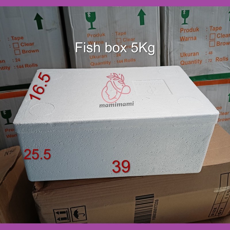Jual Sterofoam Box 5kg Kotak Fish Styrofoam Gabus Box Ikan 39x25x16 Bandung Shopee Indonesia