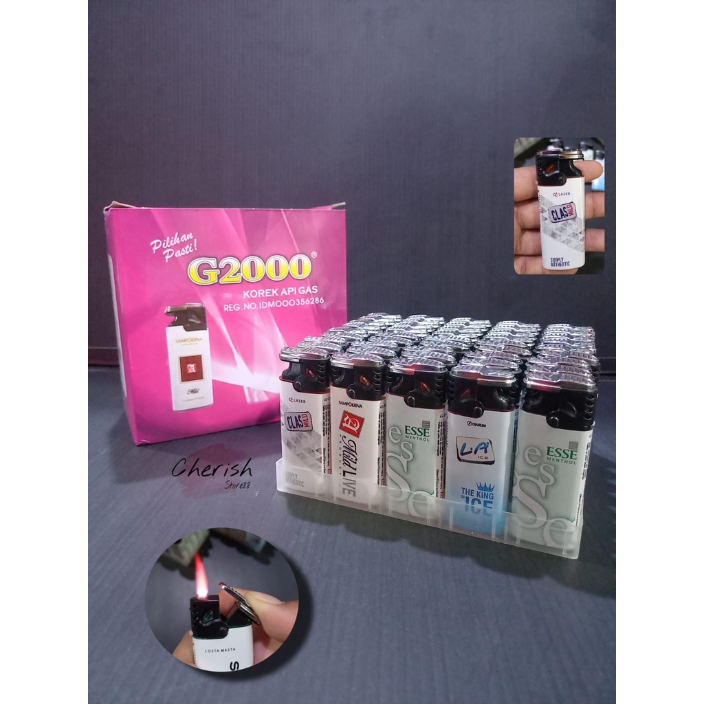 Jual Korek Api Gas 801 Korek Bara Mancis Pematik G2000 Motif Rokok ...