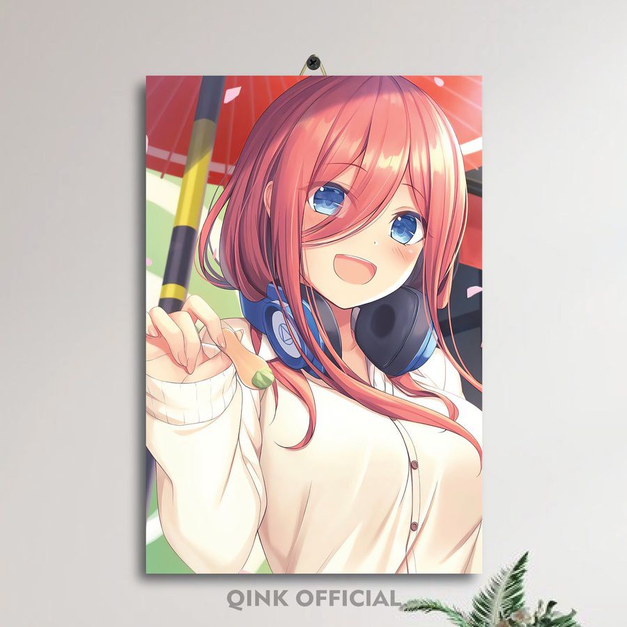 Jual Poster Kamar Cowok Miku Nakano Anime Gotoubun X Kdkuq Bxwx Pajangan Ruang Custom