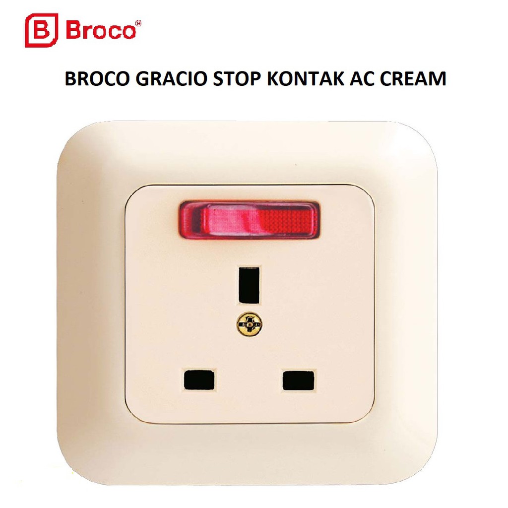 Jual Broco Stop Kontak Ac Gracio Cream Stop Kontak Ac Broco