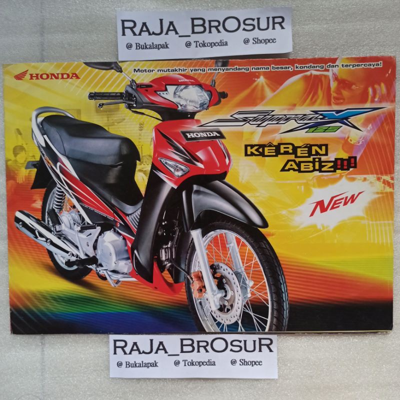 Jual Poster Brosur Honda Supra X 125 D Lama Old Gen1 2005 | Shopee ...