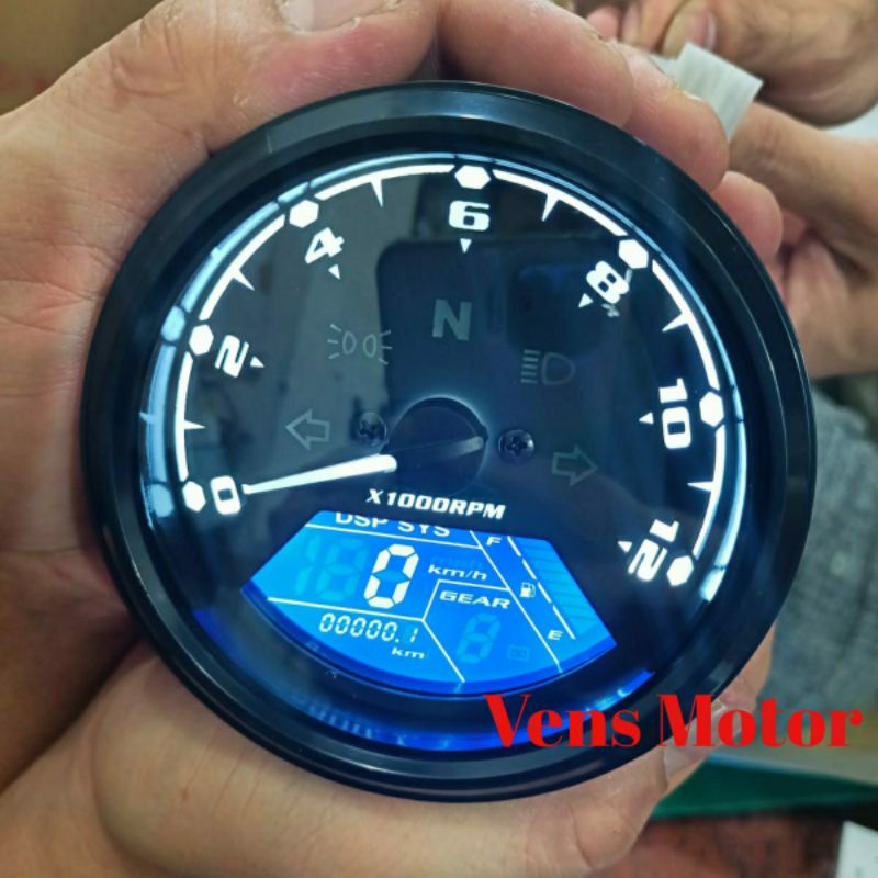 Jual Speedometer Digital Custom Japstyle Caferacer/ Spidometer Custom