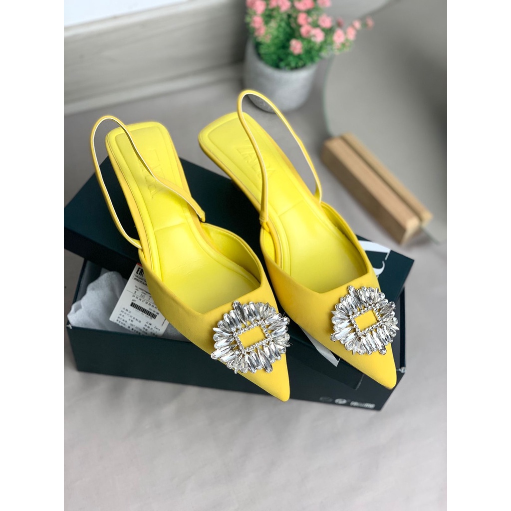 TMZ455 3CM SEPATU WANITA HEELS ZARA EMBELLISHED