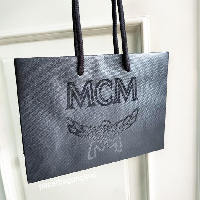 Mcm paper shop bag