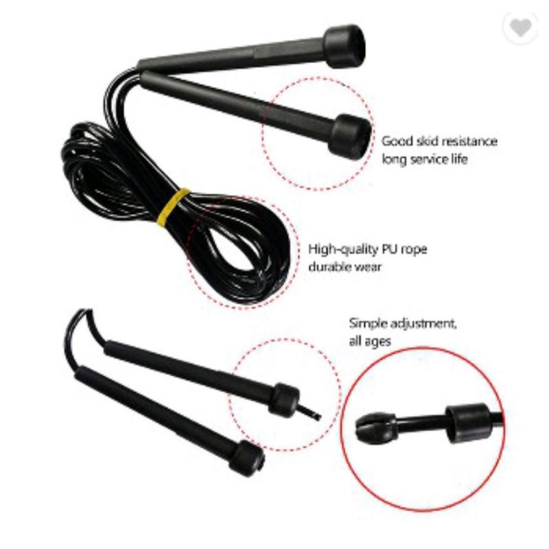 Jual [366SP] SKIPPING PVC JUMP ROPE LOMPAT TALI SPEED ROPE | Shopee ...