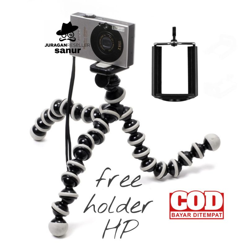 Jual Tripod Gorillapod Flexible for HP mirrorless gopro xiaomi yi SJCAM