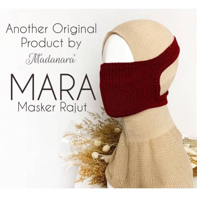Jual Masker Rajut Madanara (MARA) / Pelindung Wajah (1 lapis) | Shopee ...