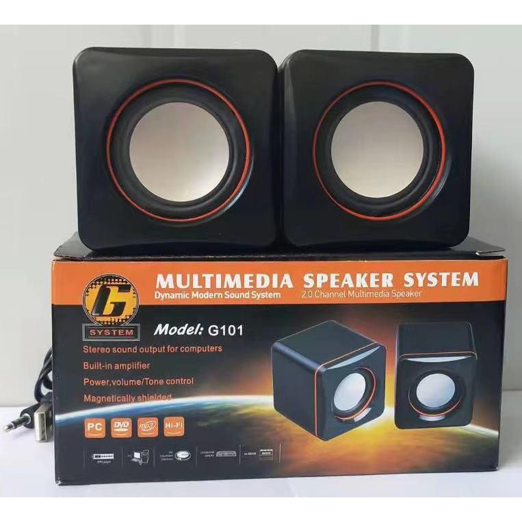 Jual MULTIMEDIA SPEAKER SYSTEM 2.0 CHANNEL // SPEAKER MINI PORTABLE |  Shopee Indonesia