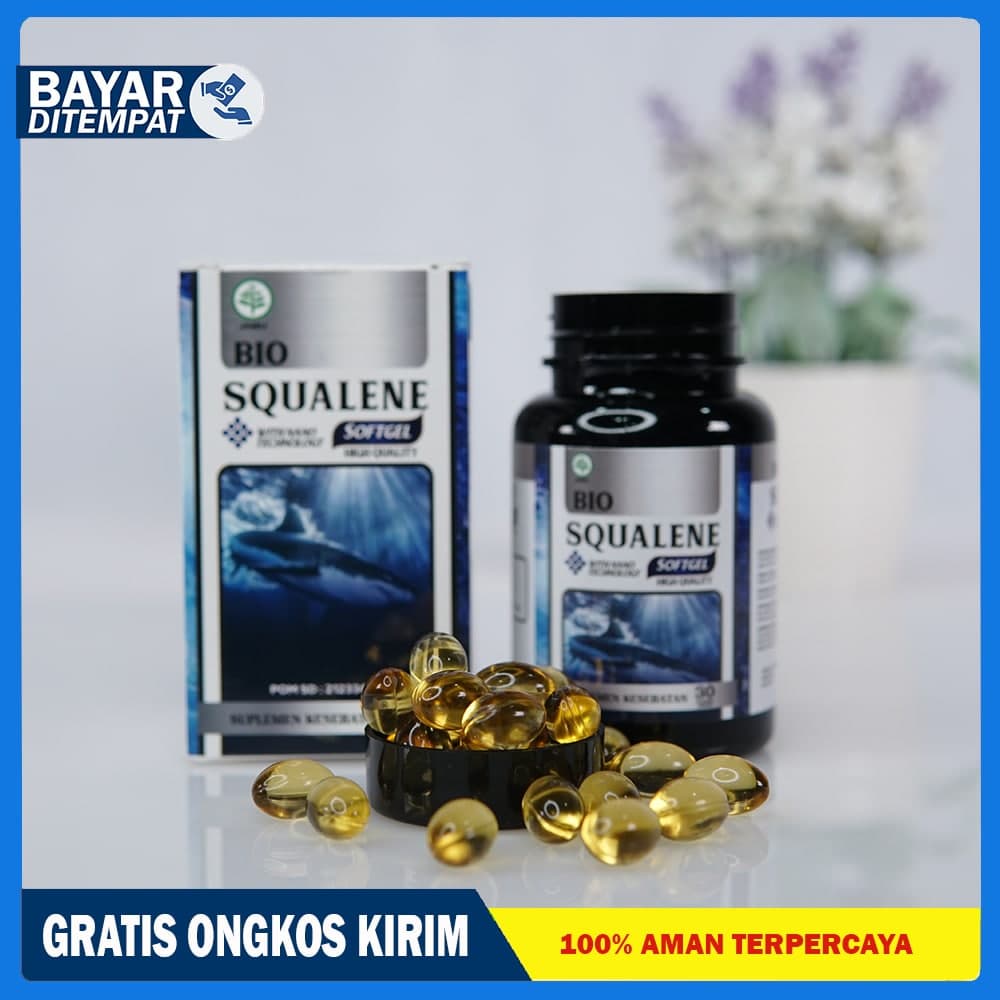 Jual Bio Squalene Minyak Ikan Hiu 100 Original Isi 30 Sofgel BPOM