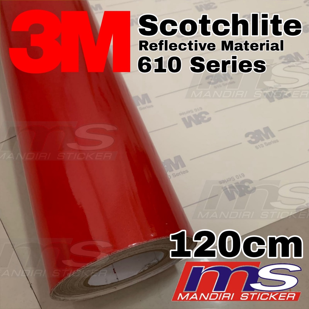Jual 3M Scotchlite 610 Series Reflective RED Sticker 120 cm [METERAN ...