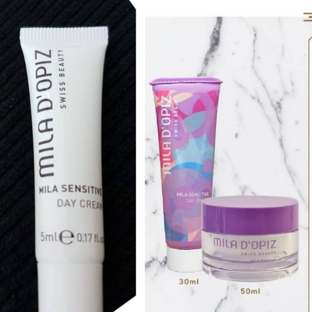 Jual MILA D OPIZ Sensitive Day Cream kemasan Travel 5 ML | Shopee Indonesia
