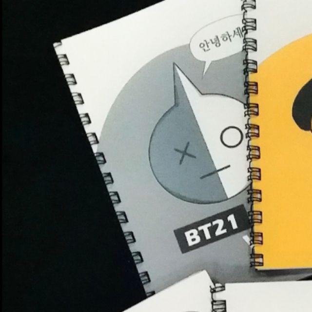 Jual Buku catatan notes diary bt21 notebook kpop chimmy tata cooky mang ...