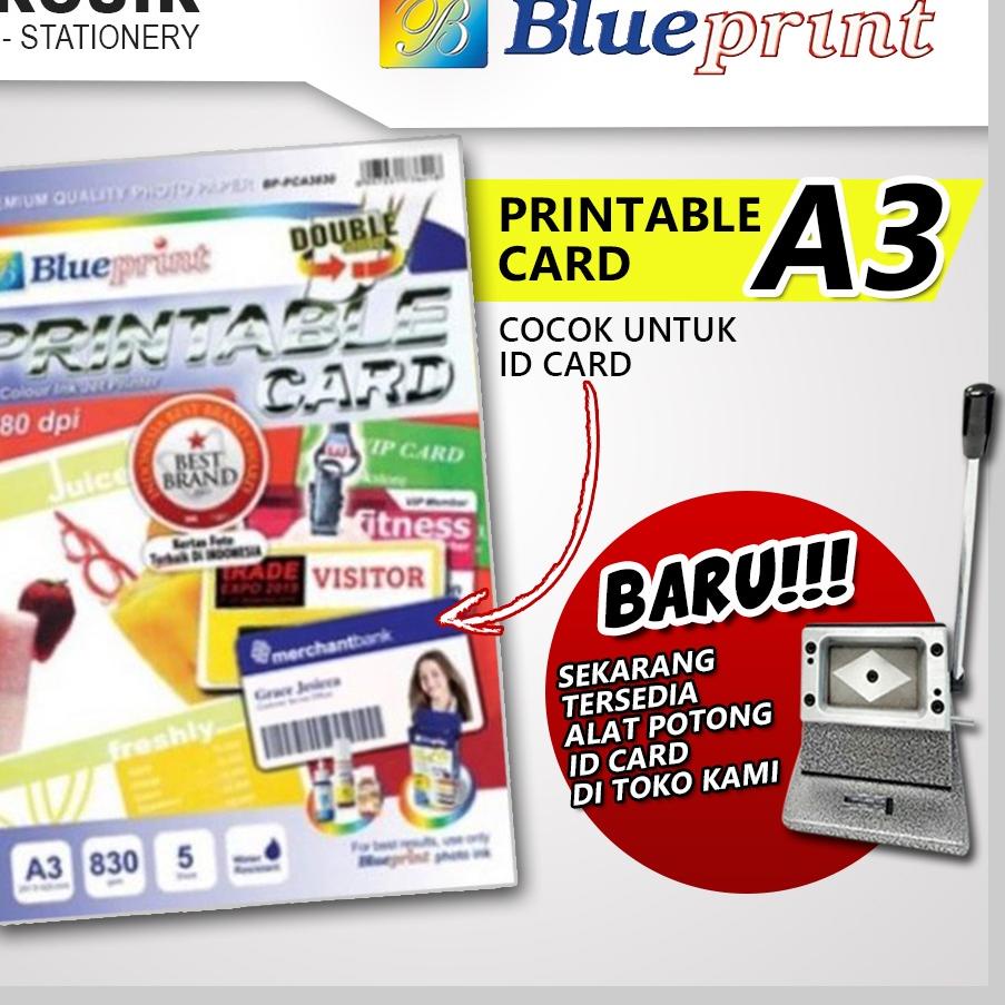 Jual Trendy ID Card A3 Bahan Cetak idcard sendiri Printable Card ...
