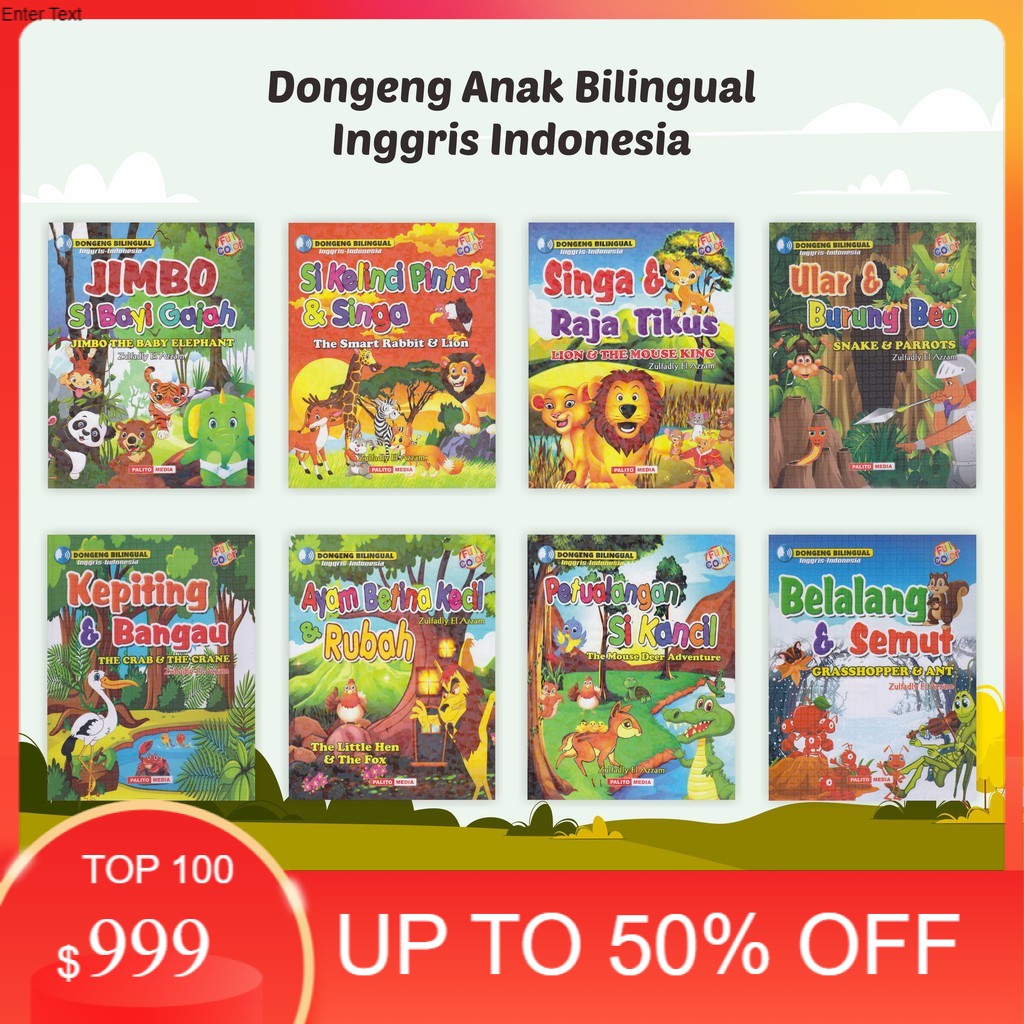 Jual BUKU OBRAL SERI CERITA BILINGUAL PUSTAKA BARU | Shopee Indonesia