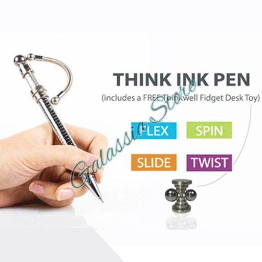 Jual Think Ink Pen Fleksible Metal Fidget Pen Toys | Shopee Indonesia