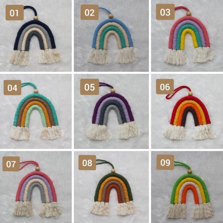 Jual Diy Kit Macrame Rainbow Paket Membuat Rainbow Shopee Indonesia