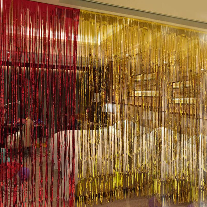 Jual BOS Tirai Foil panjang ± 2 meter lebar ± 1 meter backdrop curtain ...