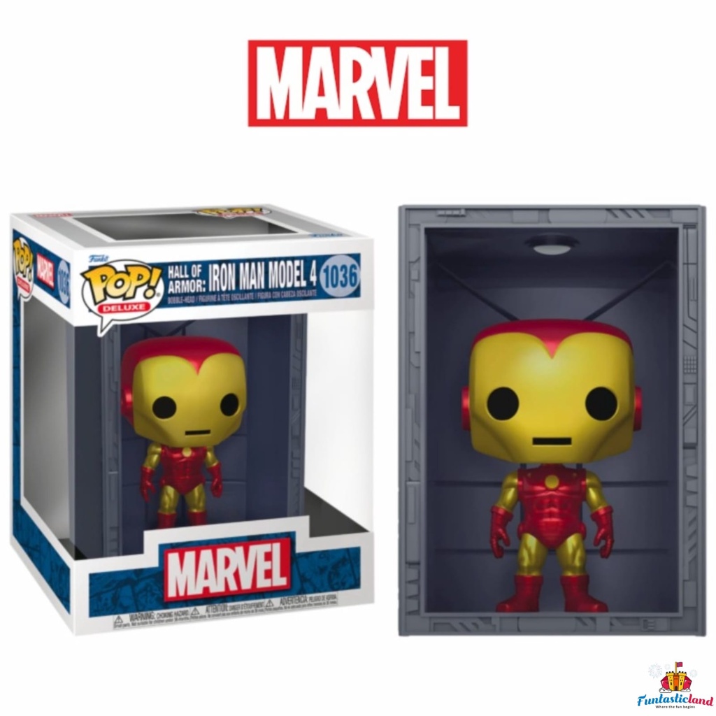 Pop Deluxe Hall Of Armor Iron Man Model 4 PX Exclusive : Le Repaire Ultime Pour Votre Collection Funko