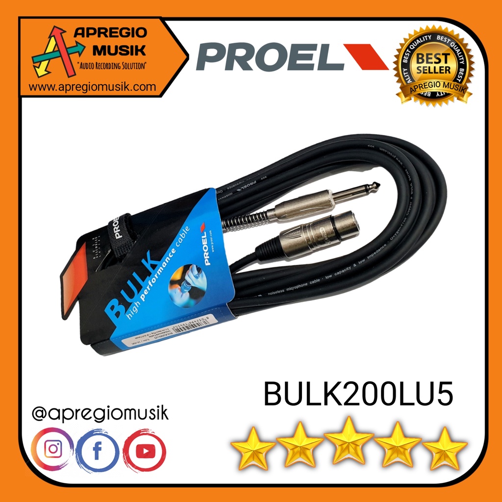 Proel Kabel BULK515LU3 – 3m Stereo-Klinkenkabel, Mini-Klinke Zu Mini-Klinke