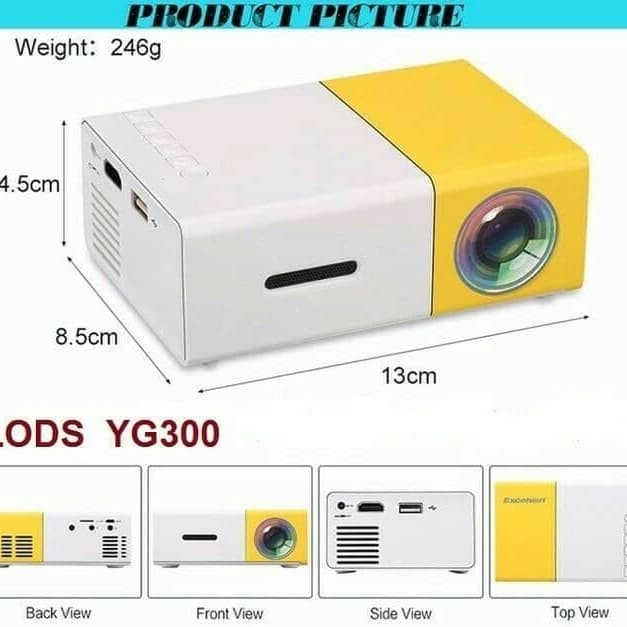 Jual Premium Mini Projector Led Proyektor Projektor Yg30 Mini Theater ...