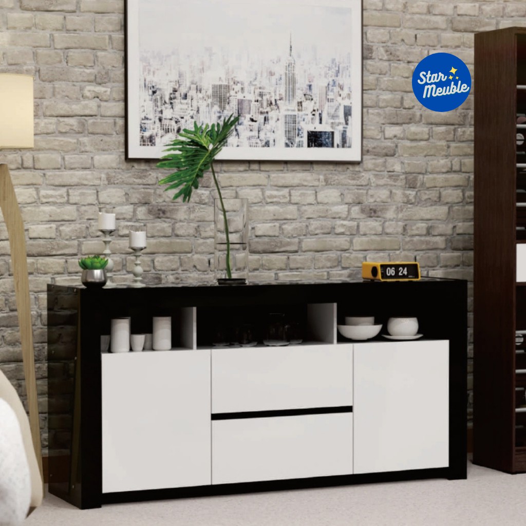 Jual Sideboard Buffet Credenza Bremen Minimalis Modern Lemari Serbaguna ...