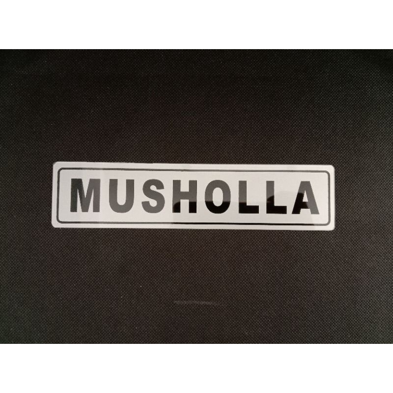 Jual sign label / sign board Musholla ukuran 19.5cm x 4.5cm | Shopee ...
