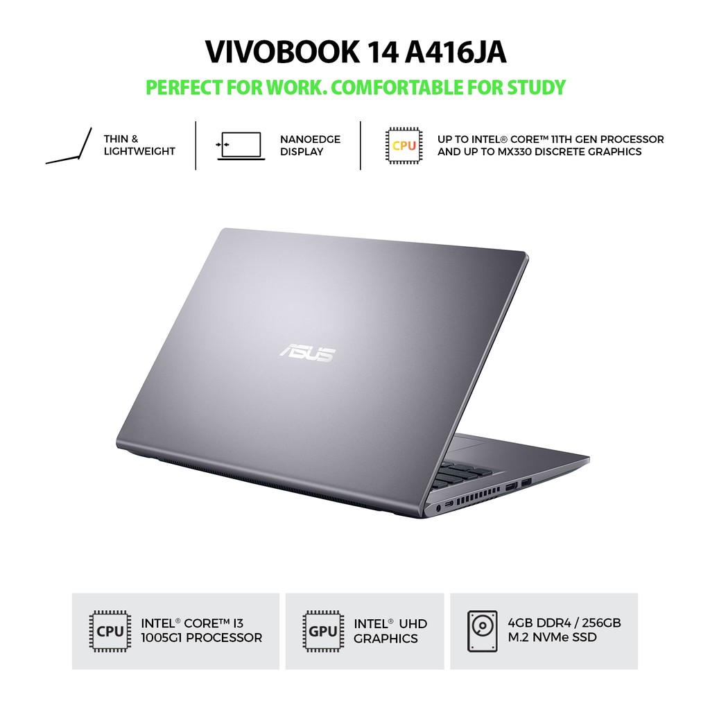 Intel Core I3 1005g1 4gb Vivobook A409ja Jual ASUS VIVOBOOK A409JA