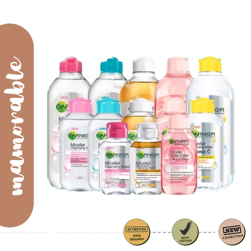 Jual Garnier Micellar Water Pink / Micellar Water Blue Skin Care