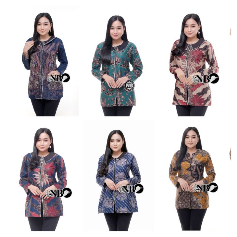 Jual Blus Batik Wanita Murah M L Xl Xxl Xxxl Batik Kantor Kantor