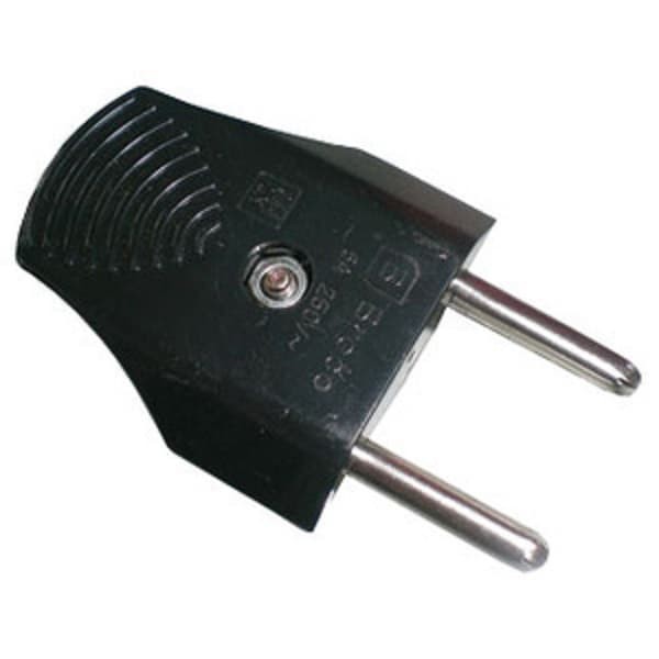 Jual BROCO Steker Gepeng Hitam / Two Pole Plug SNI Tipe 344LN Pipih ...