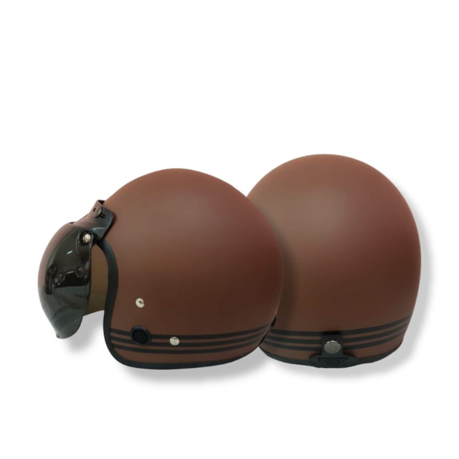 Jual Helm Bogo Retro Ant Line + kaca helm (WAJIB CEK OUT DENGAN BUBBLE ...