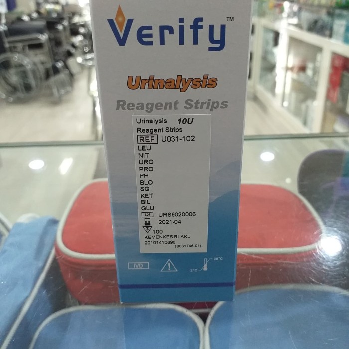 Jual Verify - Urinalysis Reagent Strip 10U #98 | Shopee Indonesia