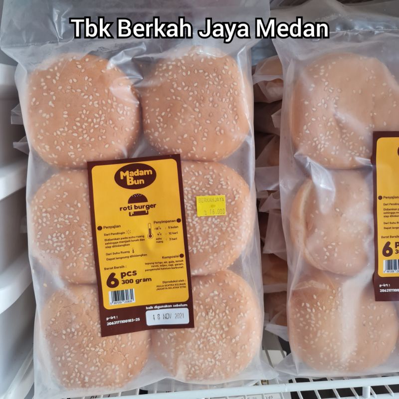 Jual 6pcs Madam Bun Roti Burger McD, KFC, XXI/Roti Burger Premium/Roti Burger Butter 300gr