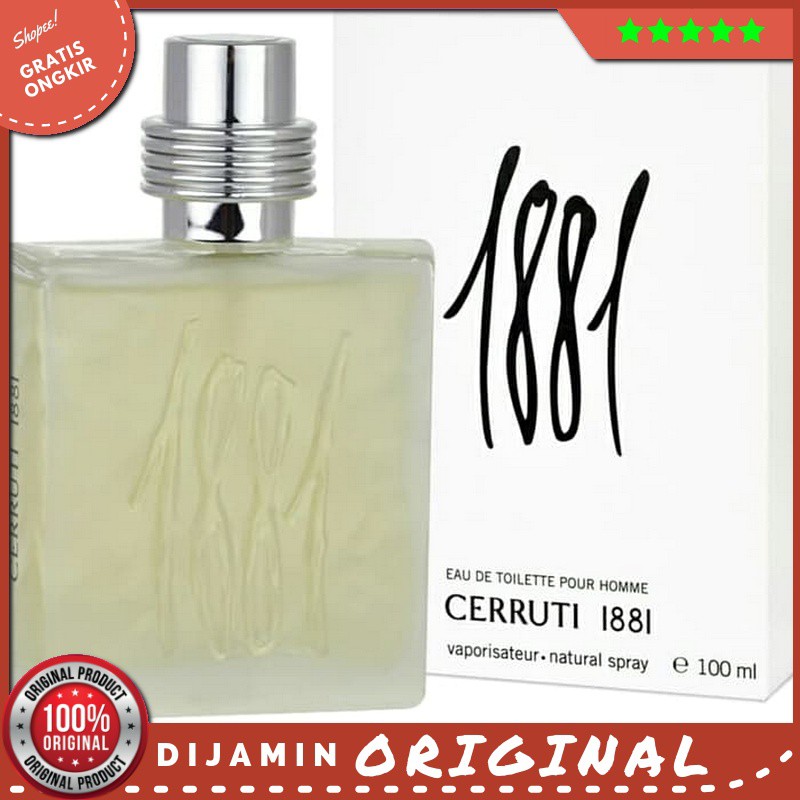 Parfum Original Cerruti 1881 Pour Homme Edt 100Ml Tester Pria Asli Ori Wangi Tahan Lama