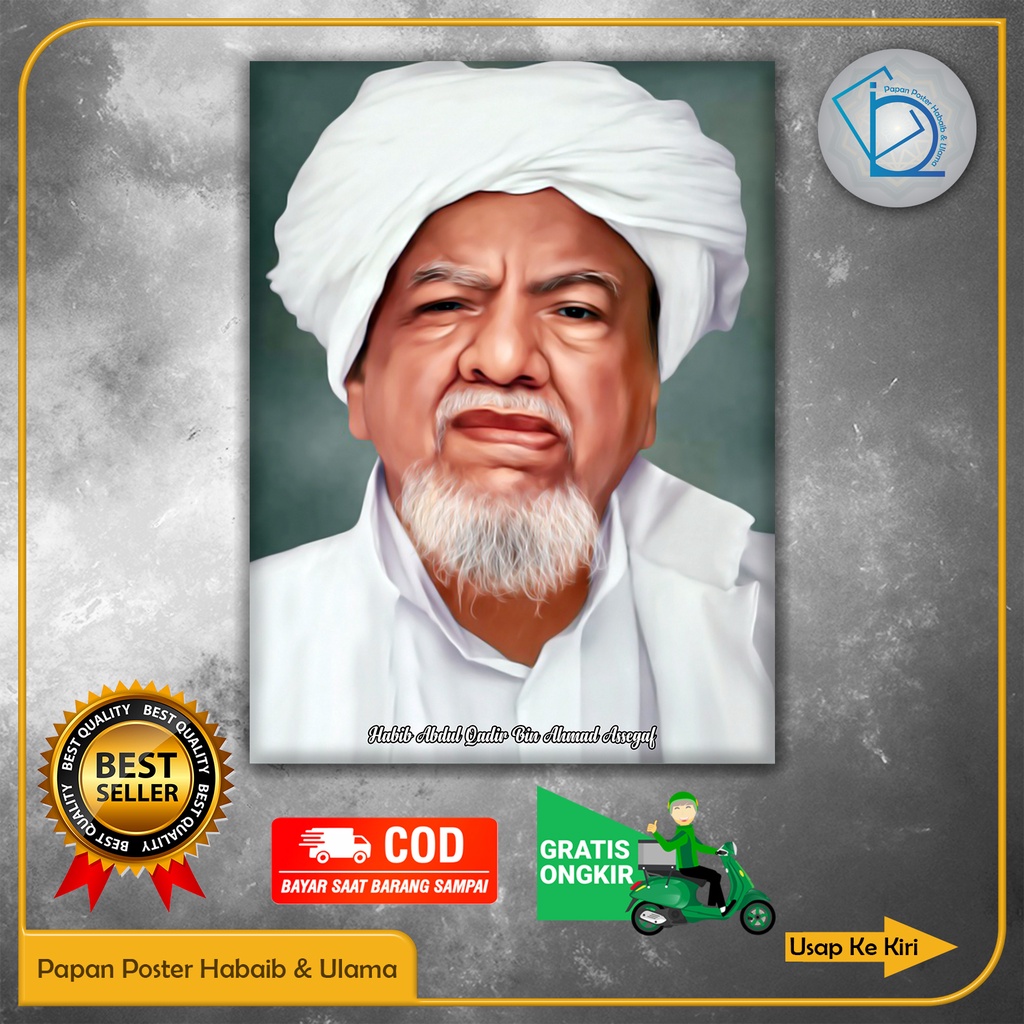 Jual Papan Poster Habib Abdul Qadir Bin Ahmad Assegaf. Ukuran 30x40cm ...
