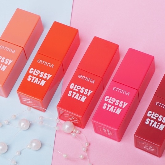 Jual EMINA GLOSSY STAIN LIP TINT GLOSS Shopee Indonesia