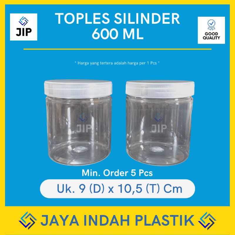 Jual Toples Tabung Silinder 600ml Jar Cylinder 600ml Toples Tabung Silinder 600ml Shopee 0596