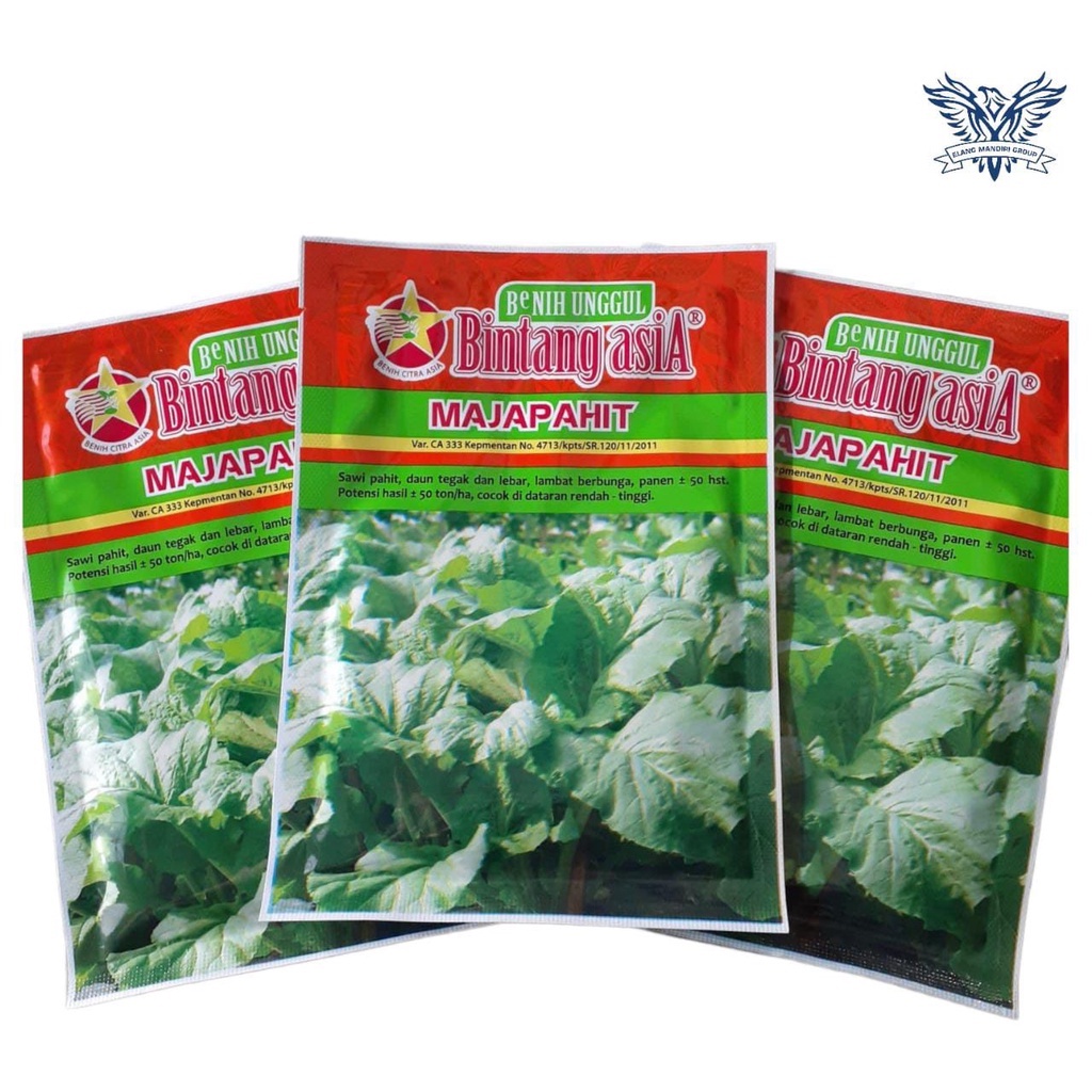 Majapahit 25gr Benih Sayuran Sawi Bintang Asia 100% Original Monaco